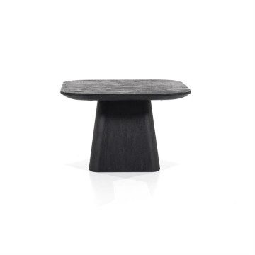 Masuta de cafea din lemn de mango Aron 60x60 cm neagra