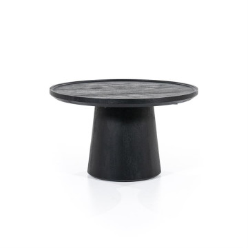 Masuta de cafea din lemn de mango Ron 66x39 cm neagra