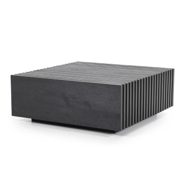 Masuta de cafea patrata din lemn de mango Tom 90x90 cm neagra