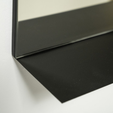 Oglinda cu rama din fier Image dreptunghiulară 20x12x50 cm neagra - Img 2