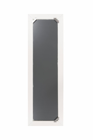 Oglinda dreptunghiulara cu rama din polistiren alba/argintie Harper, 147cm (L) x 47cm (L) x 1,8cm (H) - Img 2