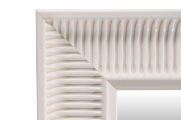 Oglinda dreptunghiulara cu rama din polistiren alba Howard, 49cm (L) x 40cm (L) x 3cm (H) - Img 4