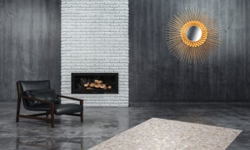 Oglinda rotunda cu rama din metal aurie Metal Augustus, 6cm (L / D) x 81cm (L) x 81cm (H) - Img 3