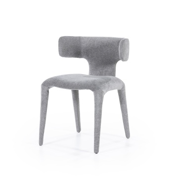 Scaun Dave din Tesatura, metal si lemn antracit