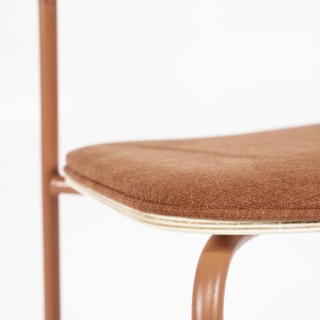 Scaun de bar Skoladin lemn de frasin teracota 95 cm - Img 13