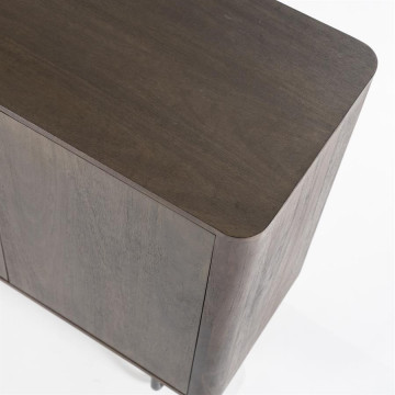 Servanta din lemn de mango James 180x40x80 cm maro - Img 3
