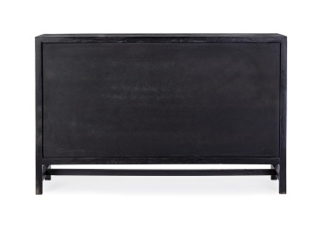 Servanta Weston, 3 uși, lemn de mango și ratan, finisaj nitrocelulozic, 125x35x80 cm - Img 4