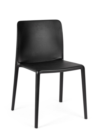Set 4 scaune Chloris din polipropilenă negre
