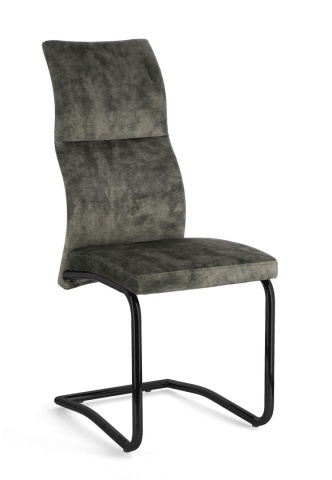 Set 4 scaune Thelma din catifea kaki