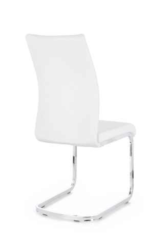 Set de 4 scaune Myra din piele ecologică, alb, 41x60x98 cm - Img 2