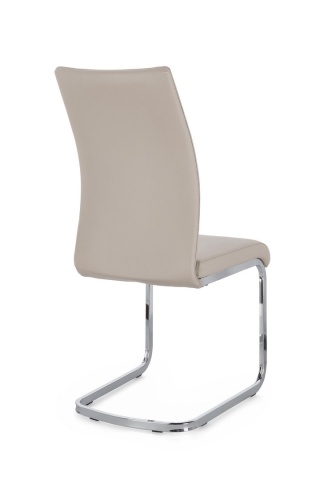 Set de 4 scaune Myra din piele ecologică, cappuccino, 41x60x98 cm - Img 2