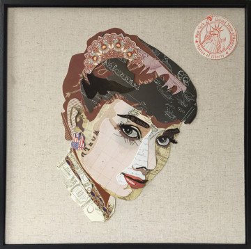 Tablou din hartie Actress 52cm x 52cm