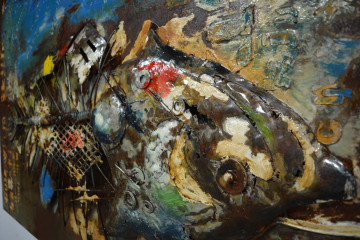 Tablou din metal Fish 120cm x 80cm - Img 2