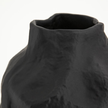 Vaza de aluminiu Dent medie neagra 26.5 cm - Img 2