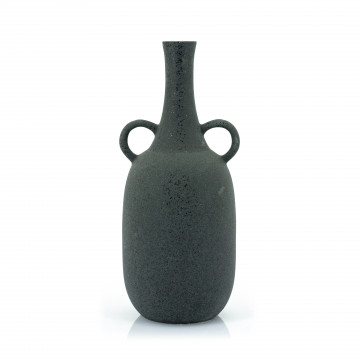 Vaza de ceramica Saya mare neagra 39,5 cm - Img 1