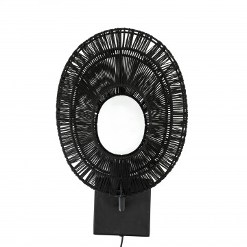 Aplica de perete Ovo 28x17x45 cm neagra