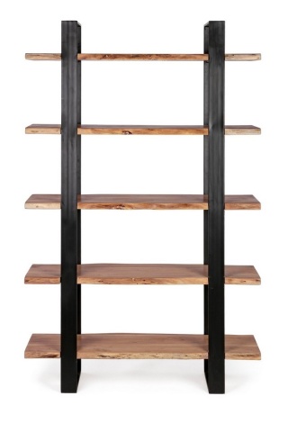 Bibliotecă Artur din lemn de acacia 110 cm - Img 3