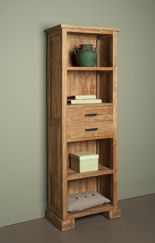 Biblioteca din lemn de drift 65x190 cm - Img 2