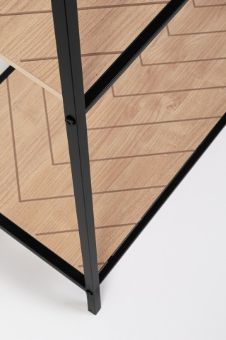 Bibliotecă Haldor cu 4 polițe din MDF 150 cm - Img 3