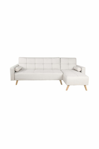 Canapea Maloni extensibila pe dreapta , 3 locuri, creme - Img 2