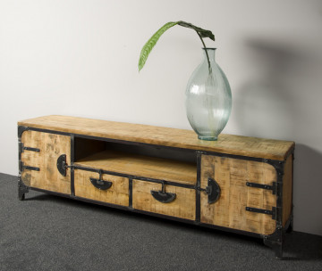 Comoda TV din mango 180 cm - Img 2