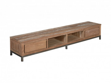 Comoda TV din tec reciclat 220 cm