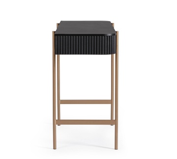 Consolă Darcy, blat din MDF, picioare din oțel, 120x40x73 cm - Img 5