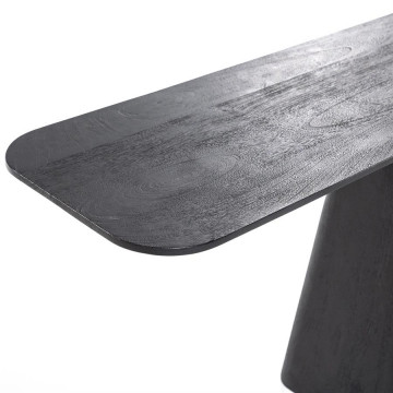 Consolă din lemn de mango Aron 180x40 cm neagra - Img 3