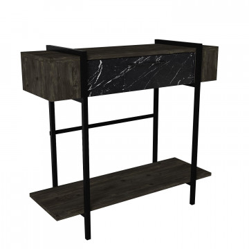 Consola din pal melaminat Lisabona marmură neagra 120 cm