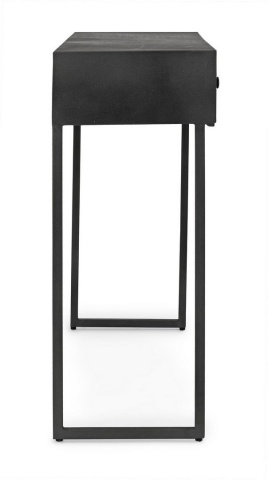 Consolă Dorset cu 2 sertare, din lemn și metal, 100x33x80 cm - Img 5