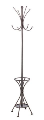 Cuier Charlotte, din metal, antracit, 27x27x174 cm