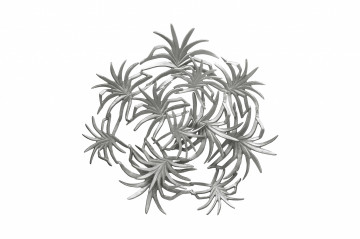 Decoratiune de perete din fier Domizil argintie