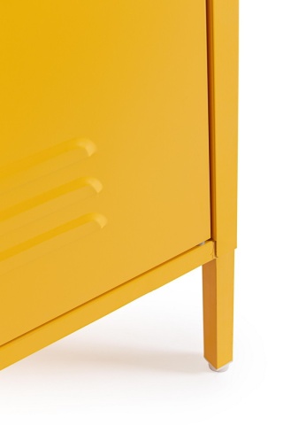 Dulap Cambridge, cu 1 ușă, din oțel, vopsit electrostatic, galben, 46x38x185 cm - Img 8