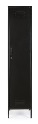 Dulap Cambridge, cu 1 ușă, din oțel, vopsit electrostatic, negru, 46x38x185 cm - Img 3