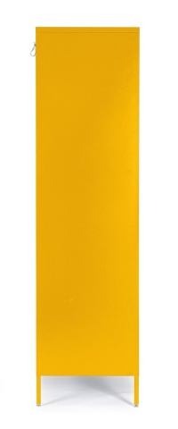 Dulap Cambridge, cu 2 uși, din oțel, vopsit electrostatic, galben, 80x50x185 cm - Img 5