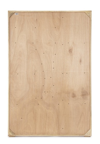 Dulap înalt Nashik, 5 uși, 2 sertare, din lemn de mango și lemn reciclat, 118x40x180 cm - Img 3