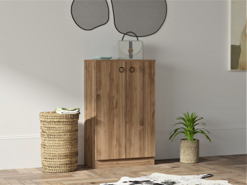 Dulapior din pal melaminat Defne nuc 60x100x31,6 cm - Img 2