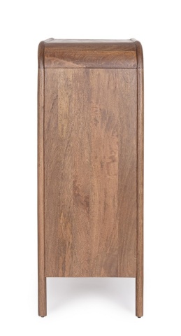 Dulapior Sanat, 4 uși, din lemn de mango, cu intarsii manuale, finisaj pe bază de apă, 90x45x120 cm - Img 4