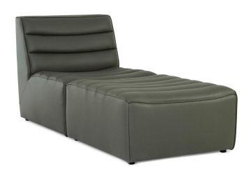 Fotoliu Magnus, din poliester cu efect de piele, verde închis, 76x89x79 cm - Img 8