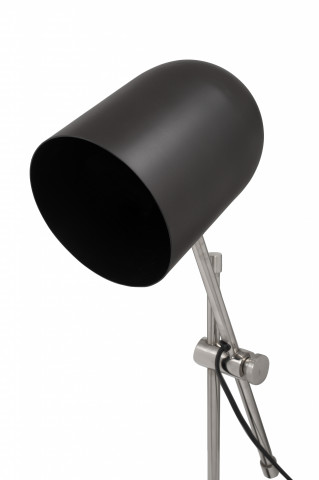 Lampa de birou din otel/alama/fier Celeste, negru/argintiu, un bec - Img 3