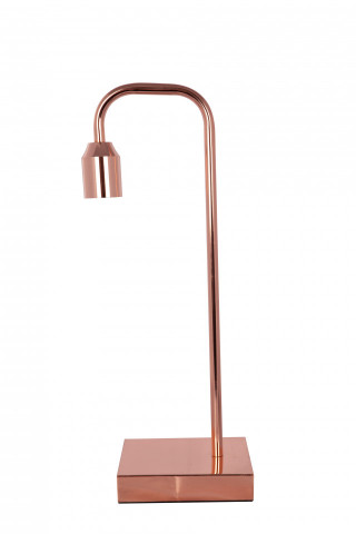 Lampa decoartiva din fier Galileo cupru roz, un bec