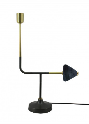 Lampa decorativa din fier/cupru Casey neagra, un bec