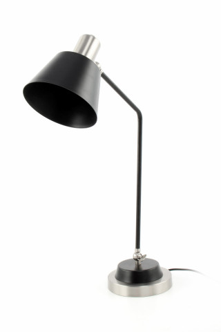 Lampa decorativa din fier Triumph argintie/neagra, un bec