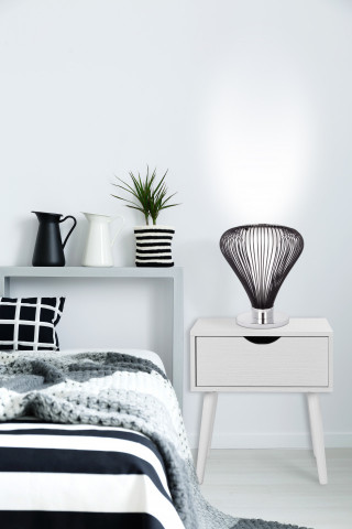Lampa decorativa din metal Exota neagra, un bec - Img 3