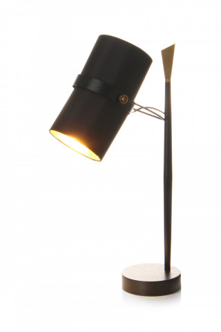 Lampa decorativa din tesatura/metal Novum neagra, un bec - Img 8