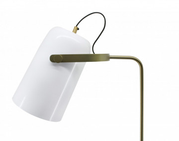 Lampadar din fier/cupru/aluminiu Caricia 135 cm alb, un bec - Img 3