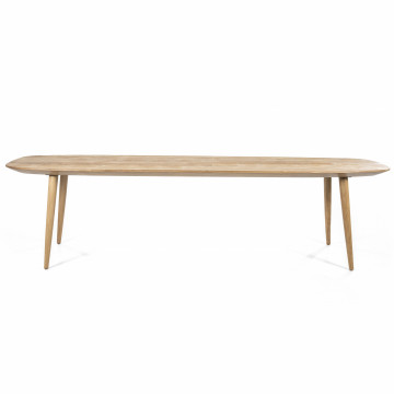 Masa dreptunghiulara din tec reciclat Tabassum 300x100x78 cm