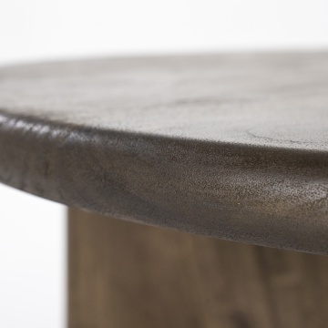 Masuta de cafea din lemn de acacia Leoti maro 80 cm - Img 2