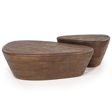 Masuta de cafea din lemn de mango Mila 107x78x30 cm maro - Img 3