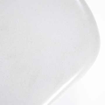 Masuta de cafea fibră de sticlă Seki 121x51,5x32 cm alba - Img 3